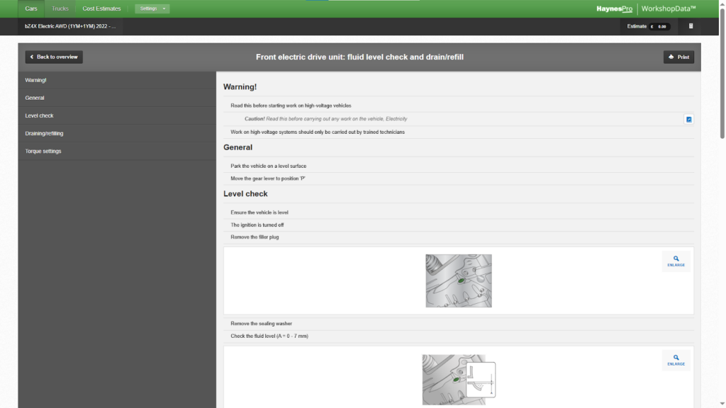 Front electric drive unit
